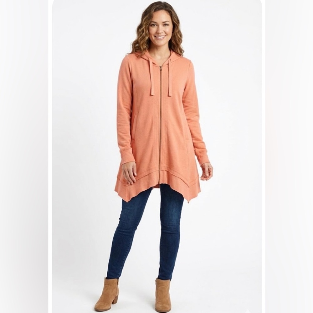 Simply Noelle Apricot Hooded Jacket
